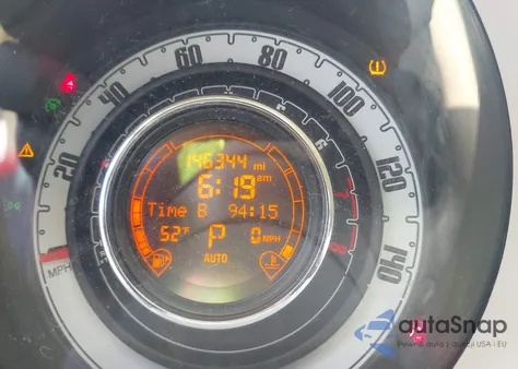 2012 Fiat 500C Lounge из США, поврежденный, VIN 3C3CFFER6CT109189